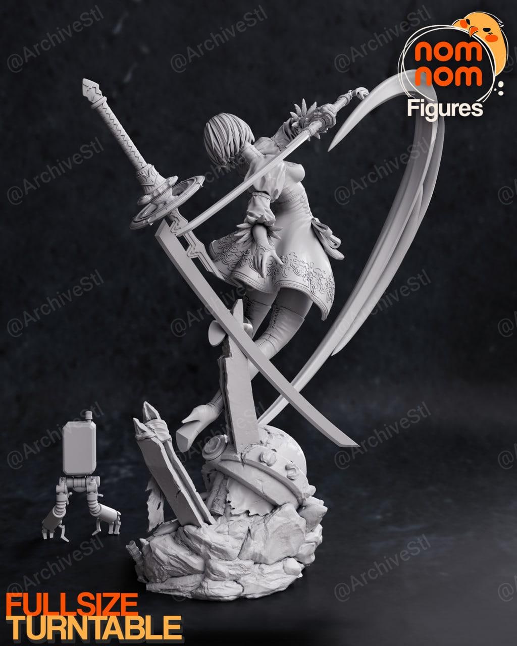 尼尔机械纪元 (Nier Automata) 2B 3D打印图纸